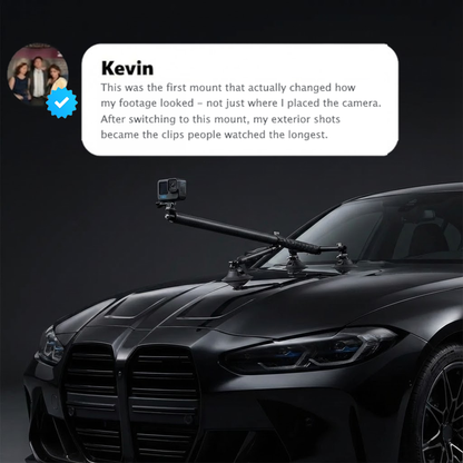 Exterior Triple Suction Cup Vehicle Rig